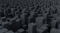 Abstract geometry minimalistic digital art cgi