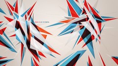 Abstract geometry shapes multicolor reality