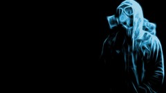 Abstract ghosts gas masks