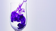 Abstract glass purple
