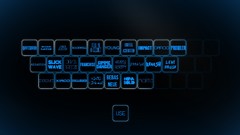 Abstract glow Typography font keyboards minimalistic