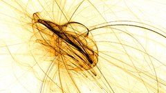 Abstract golden wires