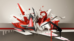 Abstract graffiti street art