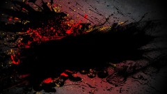 Abstract grunge artwork paint splatter