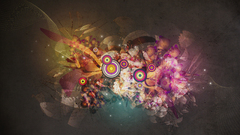 Abstract grunge design circles