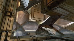Abstract hall science fiction futuristic