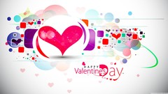 Abstract happy valentines day