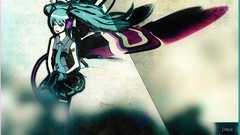 Abstract hatsune miku vocaloid