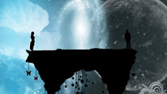 Abstract Hearts Butterflies