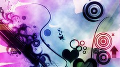 Abstract Hearts colors