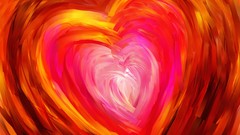 Abstract Hearts multicolor