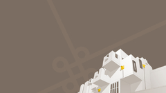 Abstract House shapes model