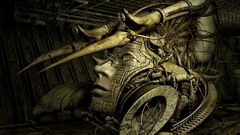 Abstract human face artwork