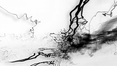 Abstract ink splashes