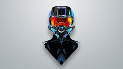 abstract justin maller halo master chief artwork video games