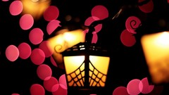 Abstract lanterns bokeh