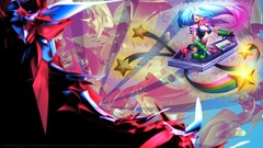 Abstract League of Legends Arcade video games Sona Game 