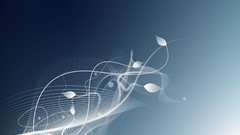 Abstract leaves silhouette