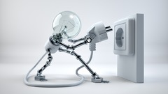 Abstract light bulbs