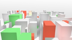 Abstract light gray cityscapes