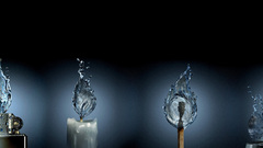 Abstract lighter burner fire