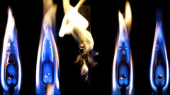 Abstract lighters matchsticks