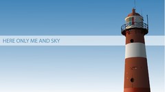 Abstract lighthouses artwork