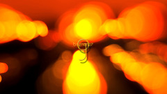 Abstract lights orange bokeh