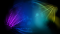 Abstract lights rainbows bokeh