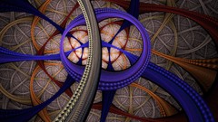 Abstract lines 3d artwork