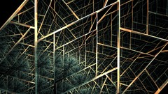 Abstract lines fractal digital art