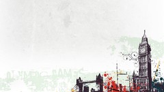 Abstract London Big Ben Bridges olympics 2012 vectors