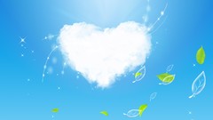 Abstract love leaves