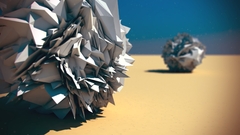 abstract low poly digital art cgi artwork 3d render