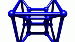 Abstract mathematics cubes Tesseract