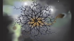 Abstract minimalistic artwork Yggdrassil