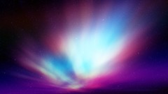 Abstract minimalistic aurora borealis