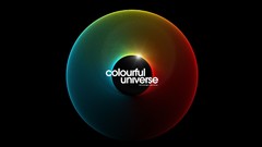 Abstract minimalistic multicolor Typography