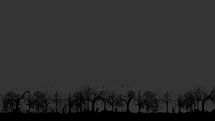 Abstract minimalistic Trees zombies