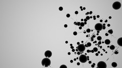 Abstract monochrome spheres Simple Background connecting rods