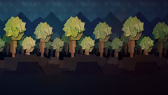 Abstract Mountains Trees nature