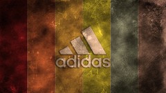 Abstract multicolor Adidas logos