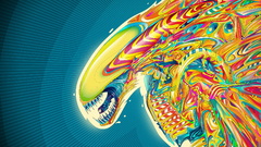 Abstract multicolor alien Matei