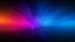 Abstract multicolor aurora borealis