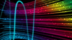 Abstract multicolor aurora borealis