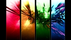 Abstract multicolor black background