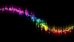 Abstract multicolor black background