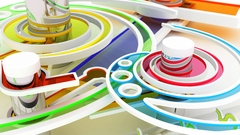 Abstract multicolor cgi K3