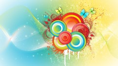 Abstract multicolor circles