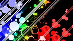Abstract multicolor circles